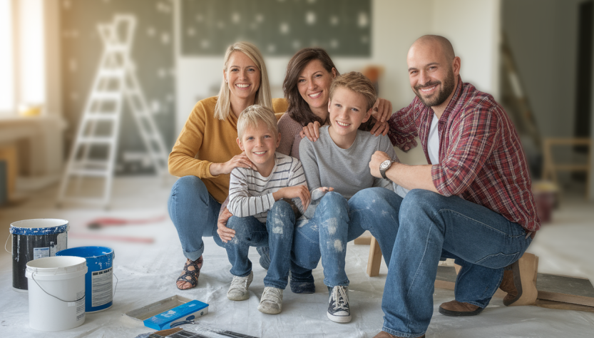 Cohabiter sereinement pendant des travaux de rénovation avec des enfants