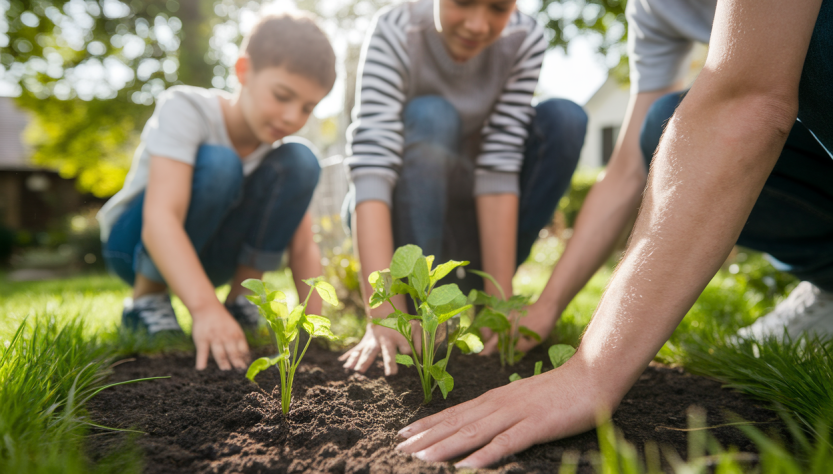 Initier ses enfants à l'écologie par le jardinage : expérience d'un père