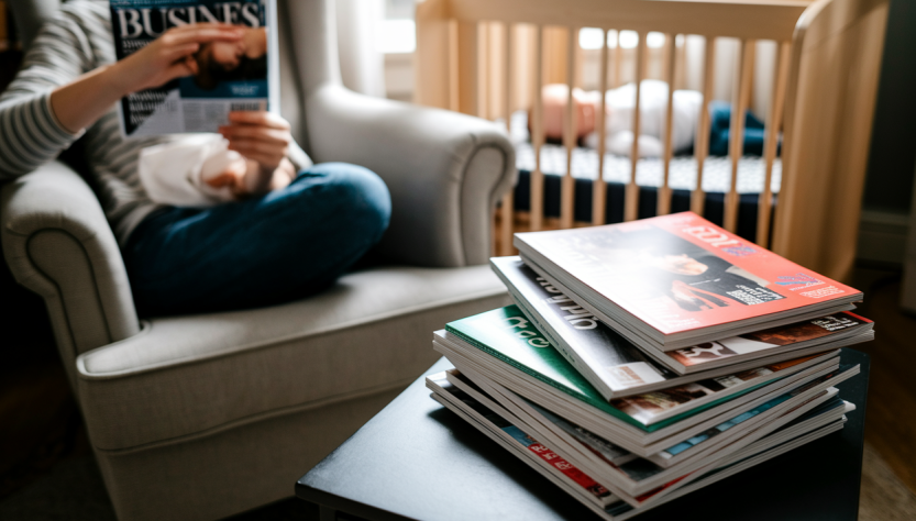 Magazines d'affaires à lire quand bébé dort : des moments productifs entre deux tétées