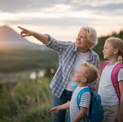 Retraite active : comment partager ses voyages avec ses petits-enfants ?