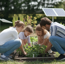 Jardiner en famille : initier ses enfants aux énergies renouvelables par la pratique