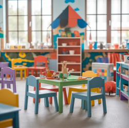 Décoration intérieure qui stimule la créativité des enfants