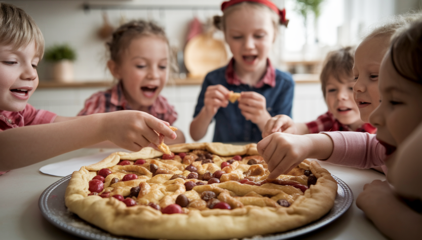enfants-table-galette-joie